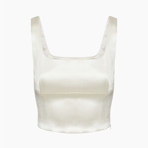 Aritzia Satin Bustier Tank Top